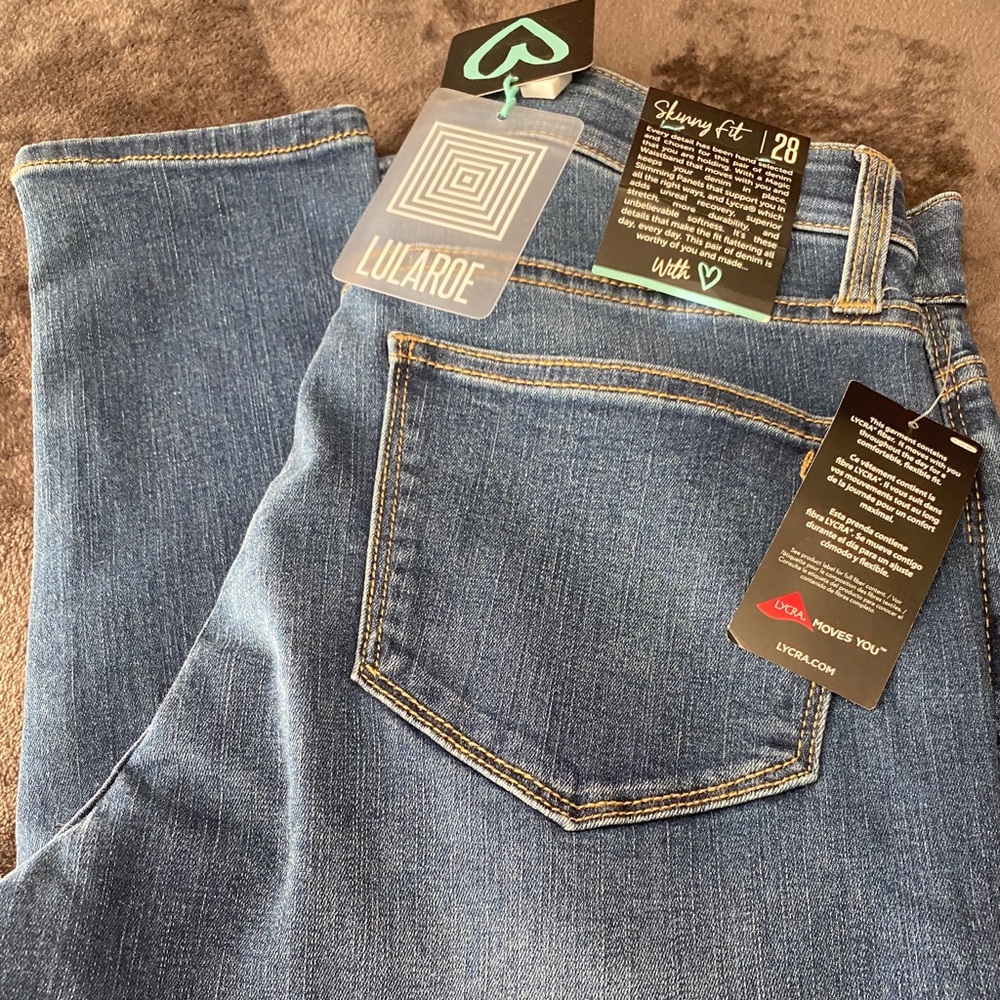LulaRoe Standard Wash Skinny Fit Jeans Size 28